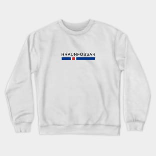 Hraunfossar Iceland Crewneck Sweatshirt